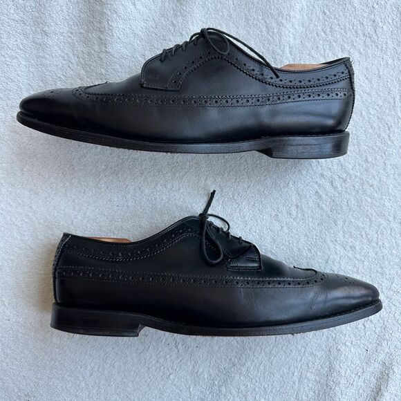 Allen Edmonds Mens Dress Shoes Larchmont Wingtip Derby 10 E‎ Oxford USA wingtip - Picture 4 of 12